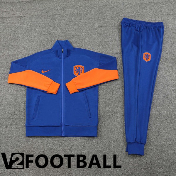 Netherlands kit Training Jacket Suit Blue 2024/2025