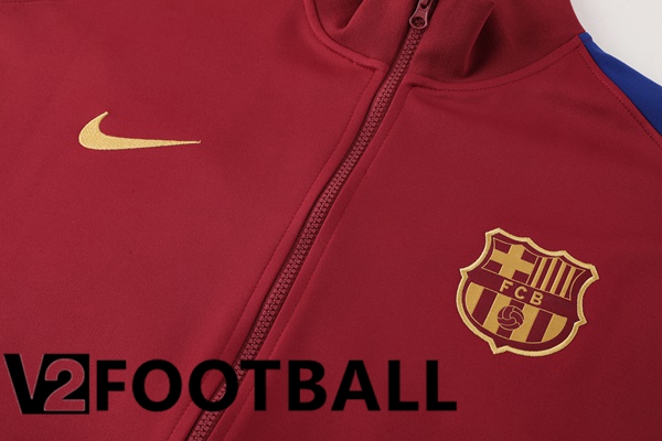 FC Barcelona kit Training Jacket Suit Red 2024/2025