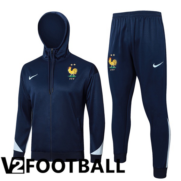 France Training Tracksuit - Windbreaker Blue Royal 2024/2025