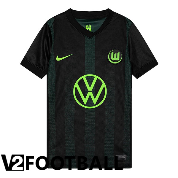 Vfl Wolfsburg Away Soccer Shirt Black 2024/2025