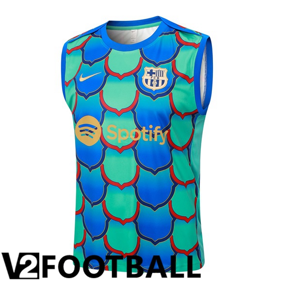 FC Barcelona Soccer Vest Green Blue 2024/2025