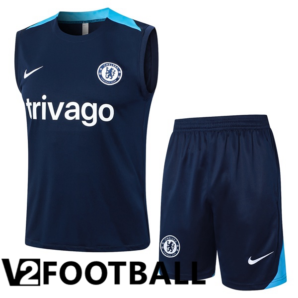 FC Chelsea Soccer Vest + Shorts Blue 2024/2025