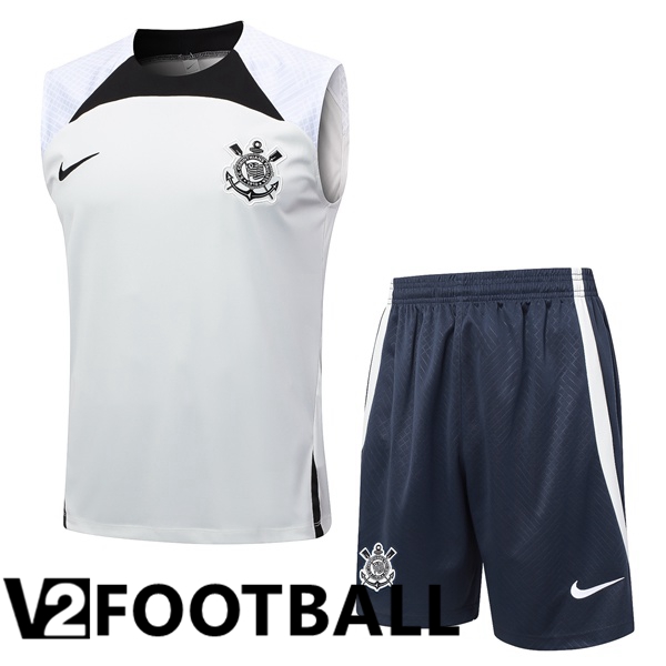 Corinthians Soccer Vest + Shorts White 2024/2025
