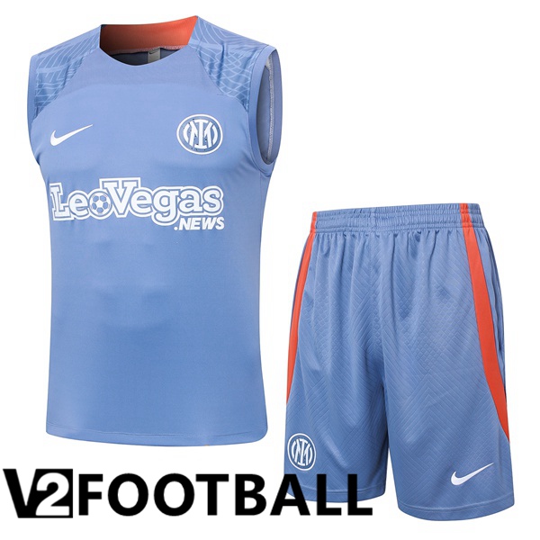 Inter Milan Soccer Vest + Shorts Grey 2024/2025