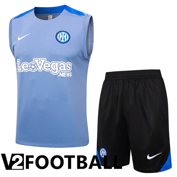 Inter Milan Soccer Vest + Shorts Blue 2024/2025