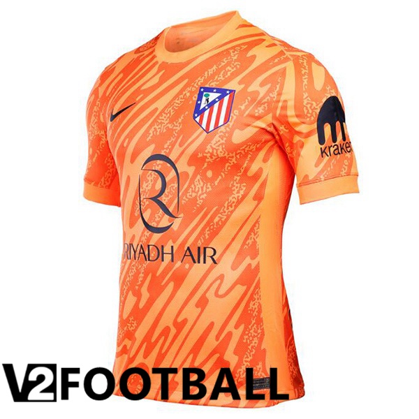 Atletico Madrid Goalkeeper Soccer Shirt Orange 2024/2025