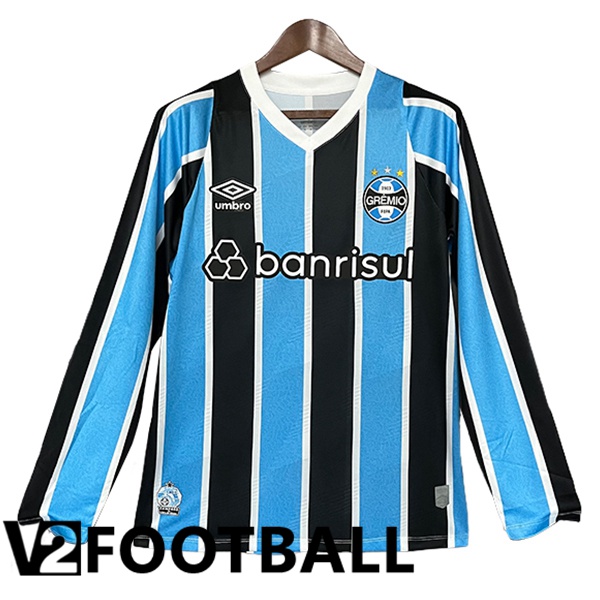 Gremio Home Soccer Shirt Long sleeve 2024/2025