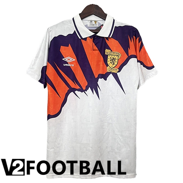 Scotland Retro Away Soccer Shirt 1991/1993