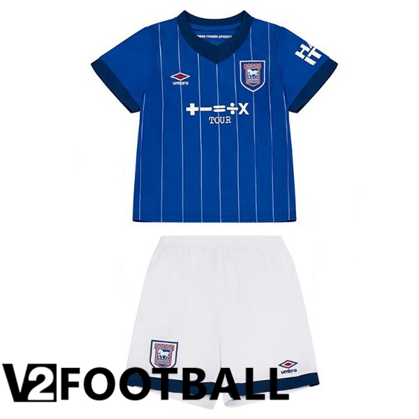 Ipswich Town Kids Home Soccer Shirt Blue 2024/2025