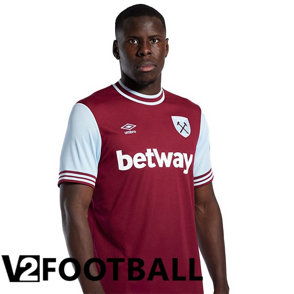 West Ham United Home Soccer Shirt Red 2024/2025