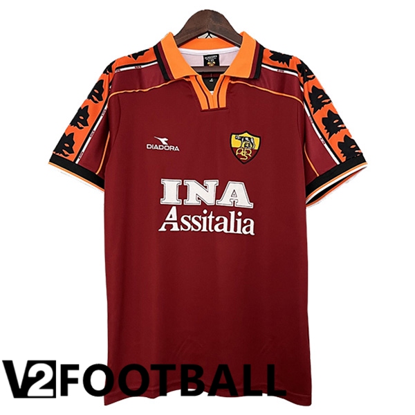 AS Rome Retro Home Soccer Shirt 1998/1999
