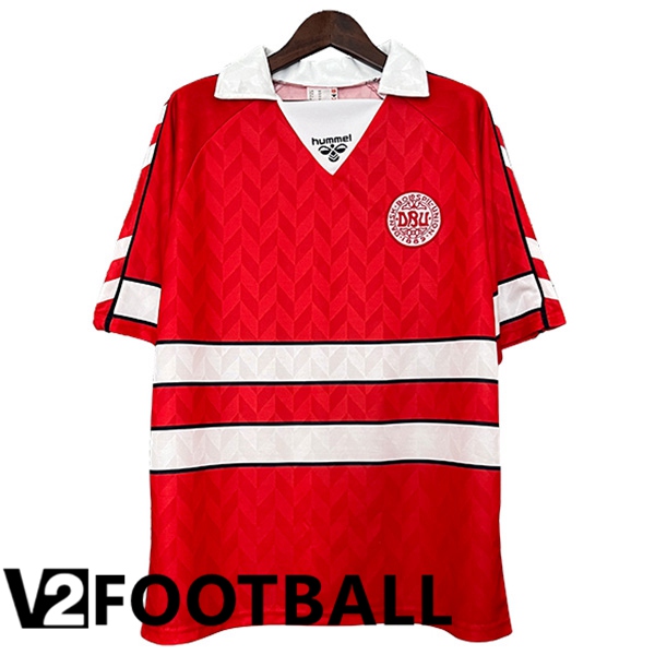 Denmark Retro Home Soccer Shirt 1988