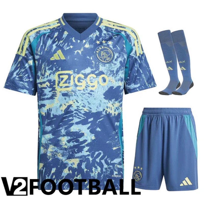 AFC Ajax Away kit Soccer Shirt (Shorts + Socks) 2024/2025