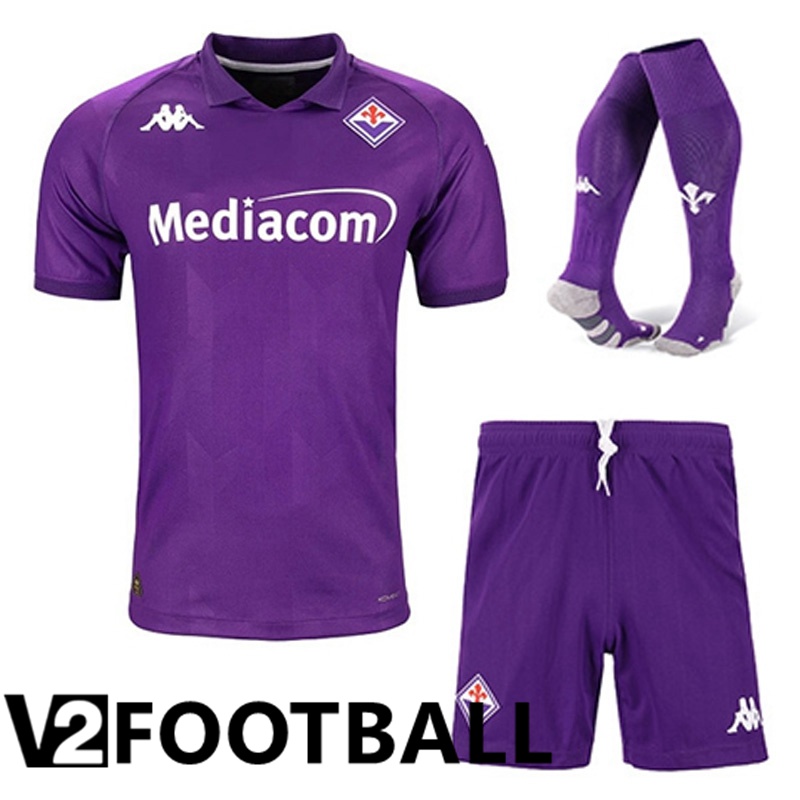 ACF Fiorentina Away kit Soccer Shirt (Shorts + Socks) 2024/2025