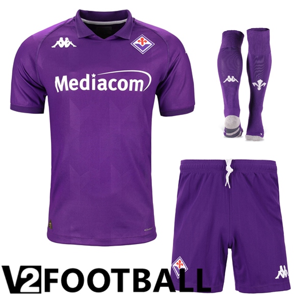 ACF Fiorentina Home kit Soccer Shirt (Shorts + Socks) 2024/2025