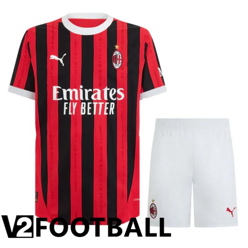 AC Milan Home kit Soccer Shirt + Shorts 2024/2025