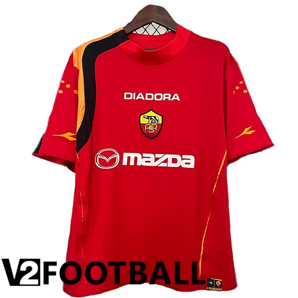 AS Roma Retro Home Soccer Shirt Red 2004-2005