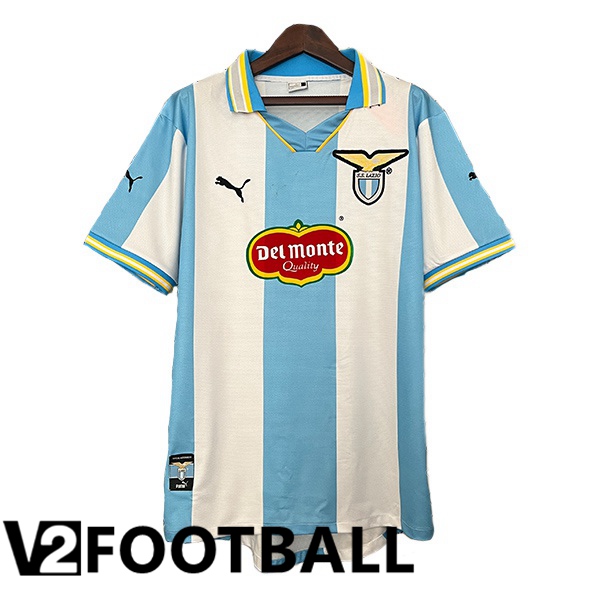 SS Lazio Retro Home Soccer Shirt Blue White 1999-2000