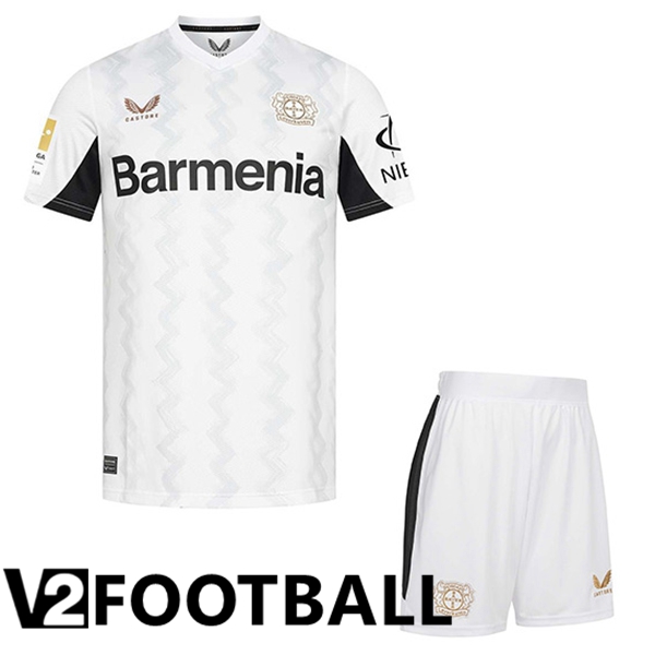 Bayer 04 Leverkusen Kids Away Soccer Shirt 2024/2025