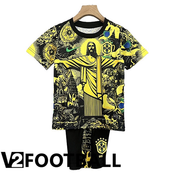 Brazil Kids Soccer Shirt Special Edition Yellow 2024/2025