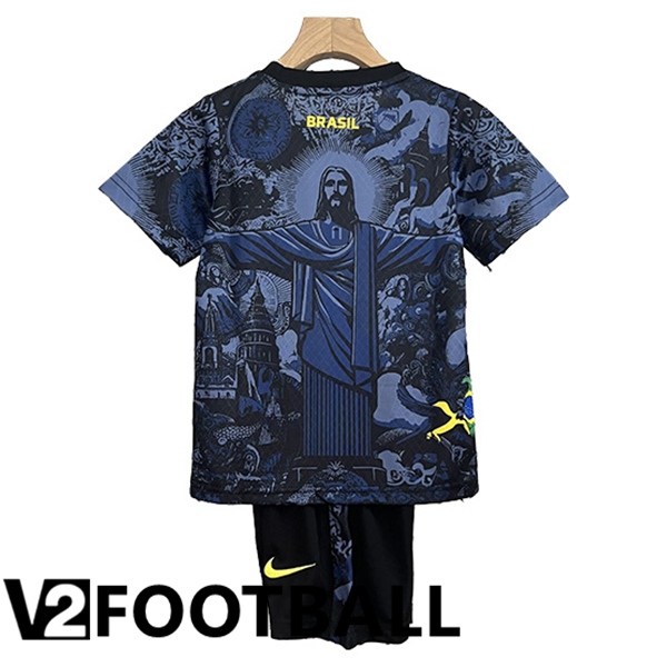 Brazil Kids Soccer Shirt Special Edition Ocean Blue 2024/2025