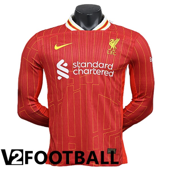FC Liverpool Home Soccer Shirt Long sleeve 2024/2025