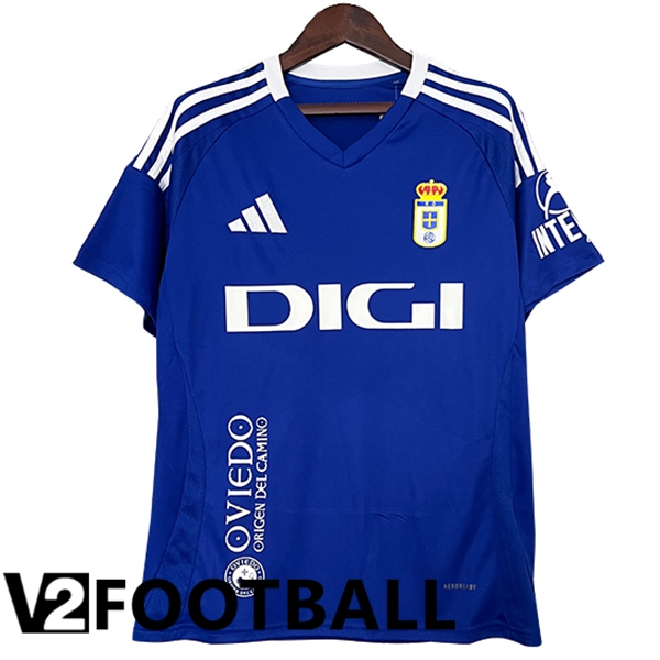 Real Oviedo Home Soccer Shirt 2024/2025