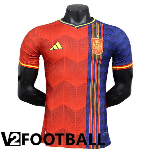 Spain Soccer Shirt Special Edition Blue/Red 2024/2025