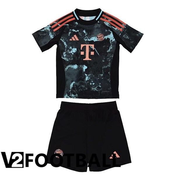 Bayern Munich Kids Away Soccer Shirt Black 2024/2025