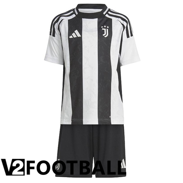 Juventus Kids Home Soccer Shirt Black White 2024/2025