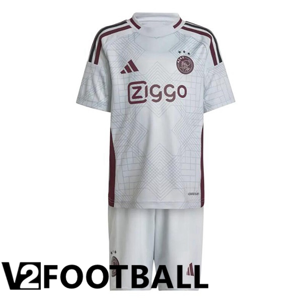 AFC Ajax Kids Third Soccer Shirt White 2024/2025