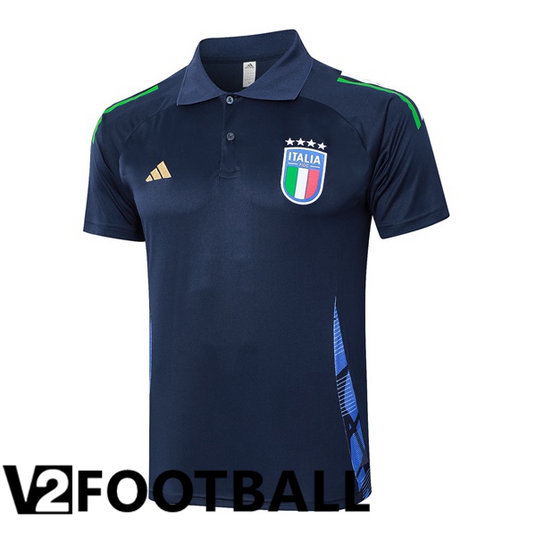 Italy Soccer Polo Blue Royal 2024/2025