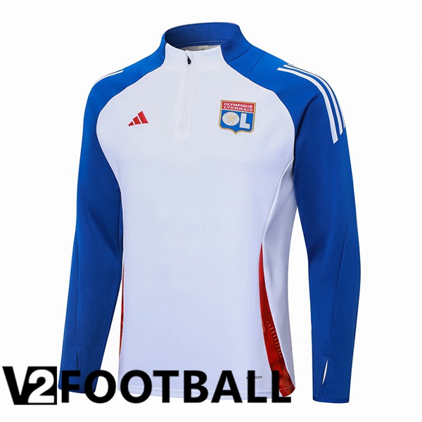 lyon OL Training Sweatshirt White Blue 2024/2025