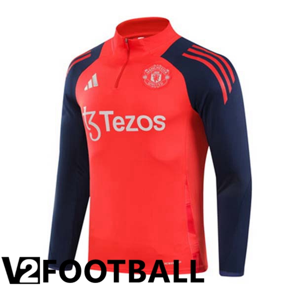 Manchester United Training Sweatshirt Orange 2024/2025