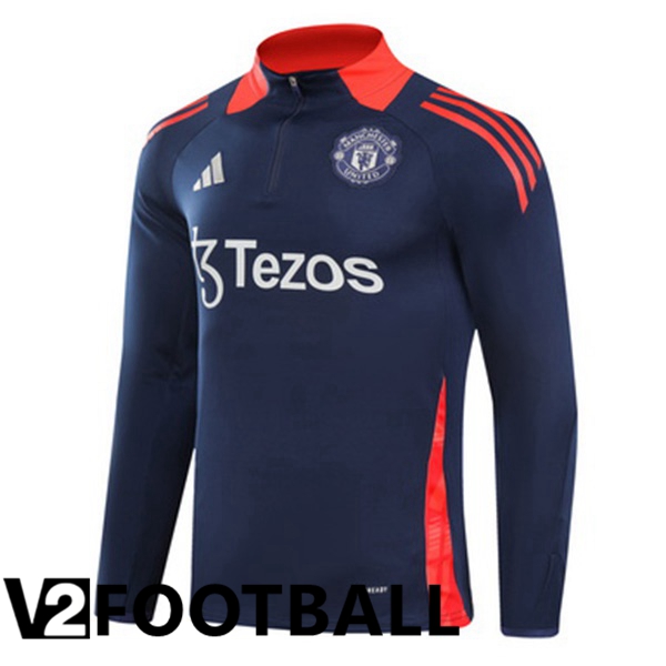 Manchester United Training Sweatshirt Blue Royal 2024/2025