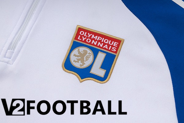 lyon OL kit Training Tracksuit White Blue 2024/2025