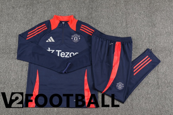 Manchester United kit Training Tracksuit Blue Royal 2024/2025