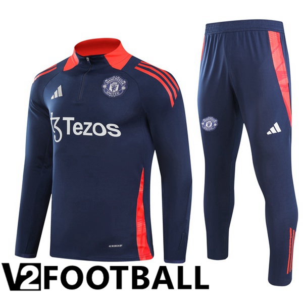 Manchester United kit Training Tracksuit Blue Royal 2024/2025