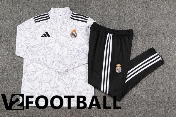 Real Madrid kit Training Tracksuit White 2024/2025