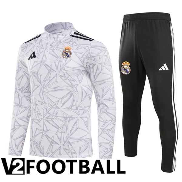 Real Madrid kit Training Tracksuit White 2024/2025