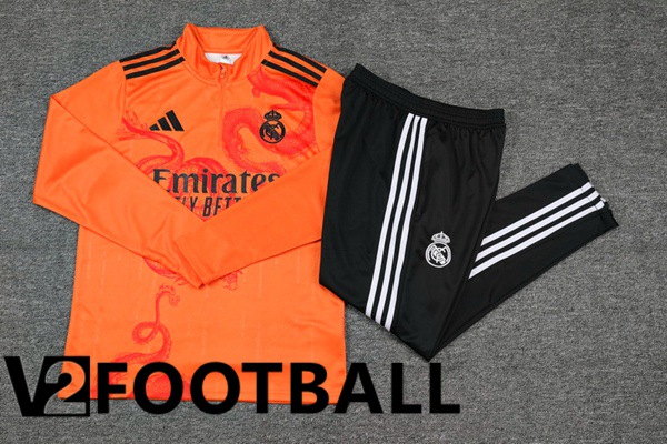 Real Madrid kit Training Tracksuit Orange 2024/2025