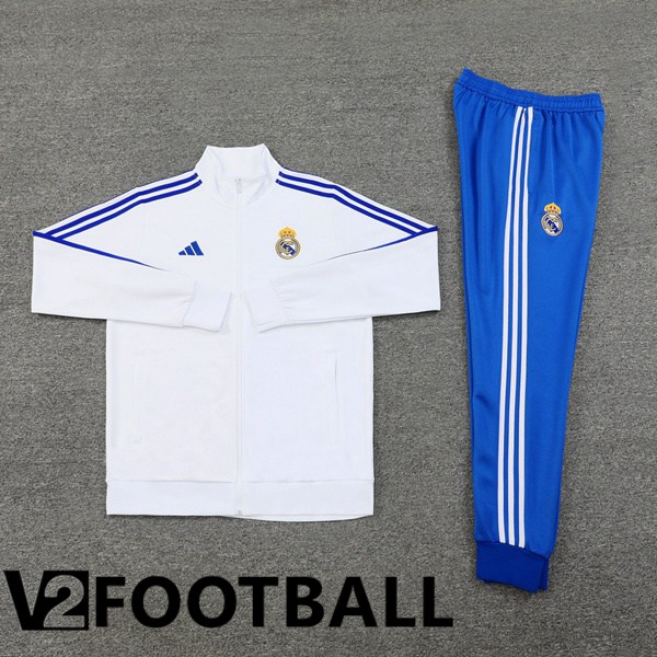 Real Madrid kit Training Jacket Suit White 2024/2025