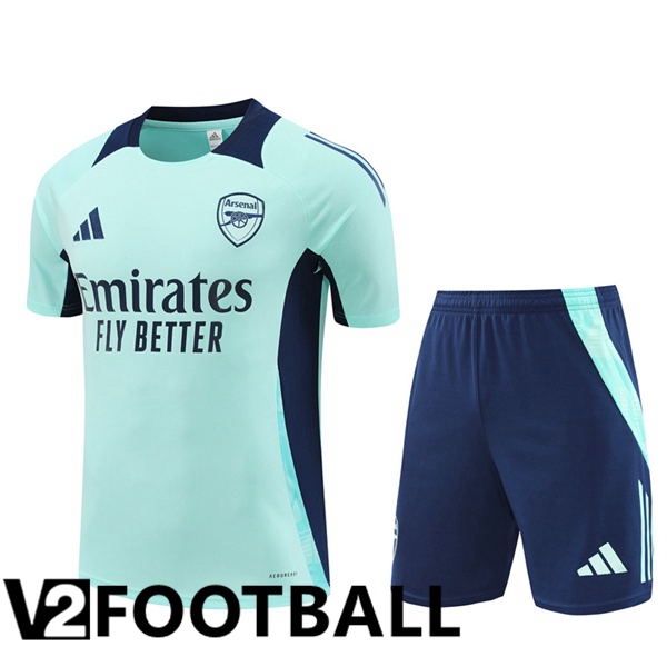 Arsenal kit Training T Shirt + Shorts Green 2024/2025