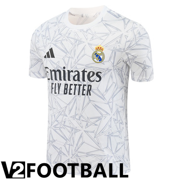 Real Madrid Training T Shirt White 2024/2025