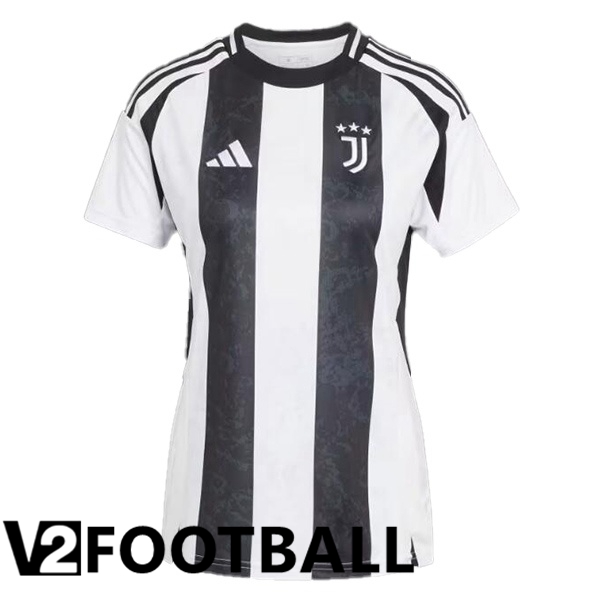 Juventus Women Home Soccer Shirt Black White 2024/2025