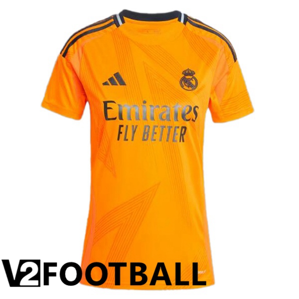 Real Madrid Women Away Soccer Shirt Orange 2024/2025