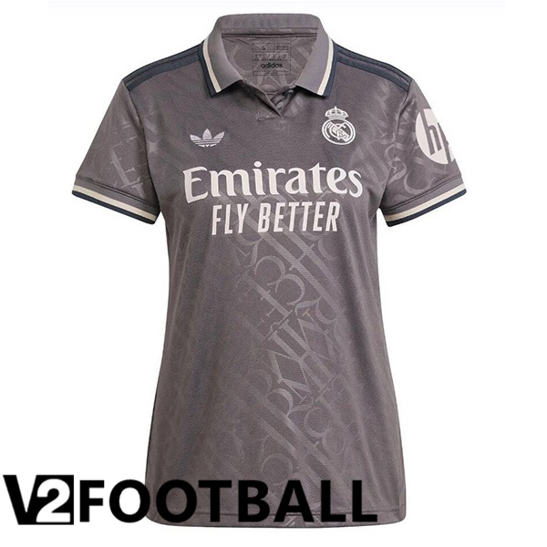 Real Madrid Women Third Soccer Shirt Grey 2024/2025