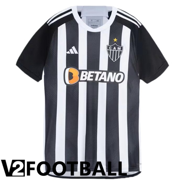 Atletico Mineiro Home Soccer Shirt Black White 2024/2025