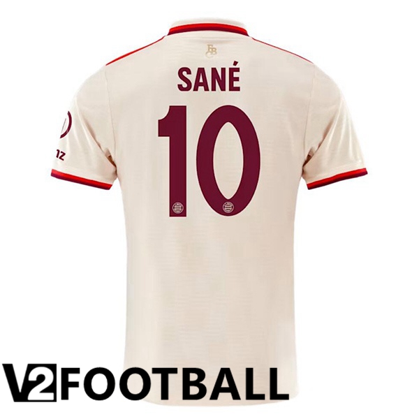 Bayern Munich (Sané 10) Third Soccer Shirt Yellow 2024/2025