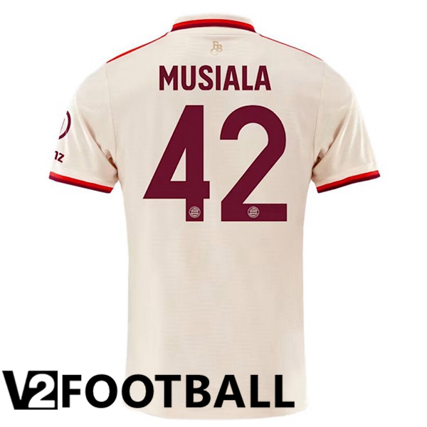 Bayern Munich (Musiala 42) Third Soccer Shirt Yellow 2024/2025